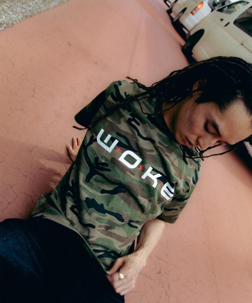 WOKE EDGE(ウォークエッジ)の「WOKE EDGE / ウォークエッジ Dot Star Tee(Tシャツ/カットソー・メンズ・カーキ/チャコールグレー・LARGE/MEDIUM)」の5枚目の写真