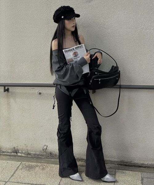 ROCKCAKE(ロックケーキ)の「Wrap Waist Flare Pants - Black(その他パンツ・レディース・その他・SMALL/MEDIUM/LARGE)」の8枚目の写真