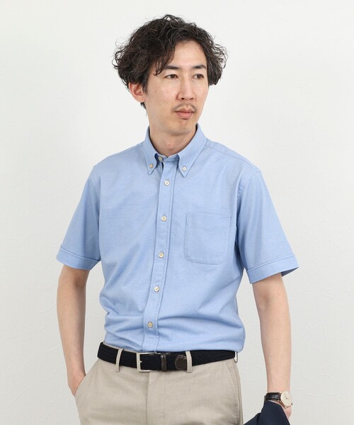 NOLLEY’S（ノーリーズ）の「《ビジカジ対応》カノコテープ ボタンダウンシャツ 26SS（シャツ/ブラウス・メンズ・ベージュ/ダークネイビー/ブルー・S/M/L/XL）」の16枚目の写真