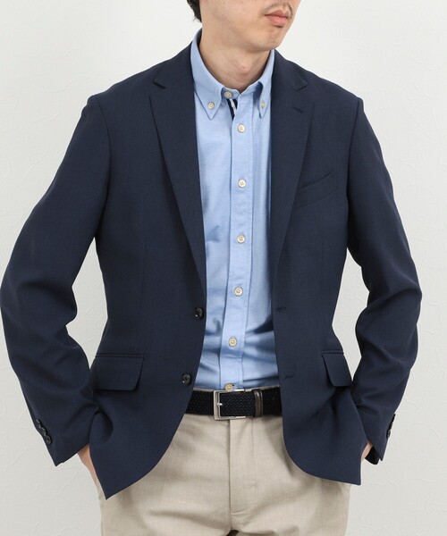 NOLLEY’S（ノーリーズ）の「《ビジカジ対応》カノコテープ ボタンダウンシャツ 26SS（シャツ/ブラウス・メンズ・ベージュ/ダークネイビー/ブルー・S/M/L/XL）」の17枚目の写真
