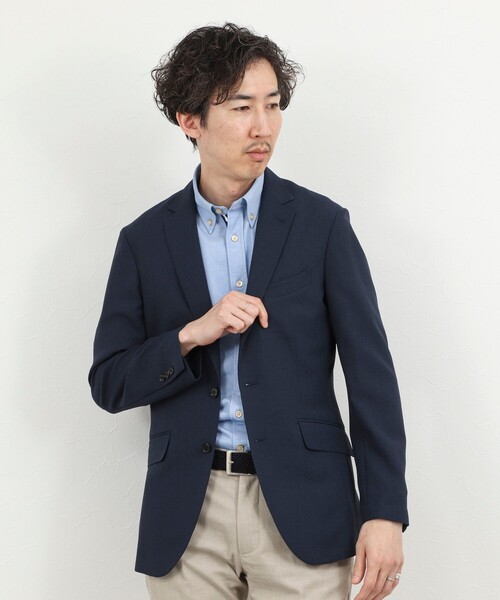 NOLLEY’S（ノーリーズ）の「《ビジカジ対応》カノコテープ ボタンダウンシャツ 26SS（シャツ/ブラウス・メンズ・ベージュ/ダークネイビー/ブルー・S/M/L/XL）」の18枚目の写真