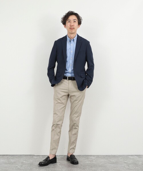 NOLLEY’S（ノーリーズ）の「《ビジカジ対応》カノコテープ ボタンダウンシャツ 26SS（シャツ/ブラウス・メンズ・ベージュ/ダークネイビー/ブルー・S/M/L/XL）」の20枚目の写真