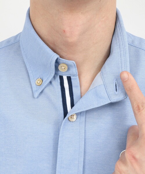 NOLLEY’S（ノーリーズ）の「《ビジカジ対応》カノコテープ ボタンダウンシャツ 26SS（シャツ/ブラウス・メンズ・ベージュ/ダークネイビー/ブルー・S/M/L/XL）」の21枚目の写真