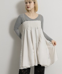 THE GOODLAND MARKET | cwtch　FLOWER MINI DRESS(ワンピース)