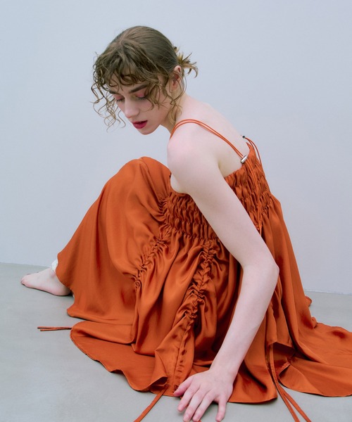 THE GOODLAND MARKET(ザグッドランドマーケット)の「cwtch FLOWER MINI DRESS(ワンピース・レディース・オレンジ/ホワイト・FREE)」の6枚目の写真