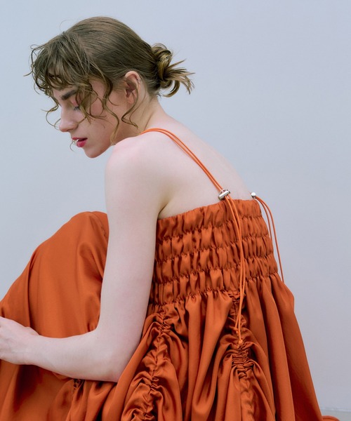 THE GOODLAND MARKET(ザグッドランドマーケット)の「cwtch FLOWER MINI DRESS(ワンピース・レディース・オレンジ/ホワイト・FREE)」の7枚目の写真