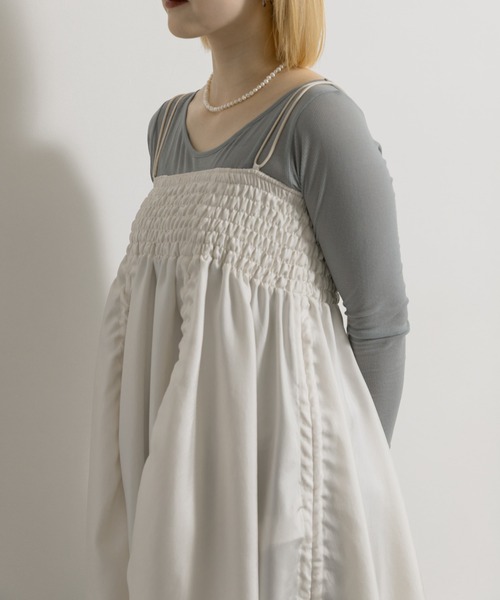 THE GOODLAND MARKET(ザグッドランドマーケット)の「cwtch FLOWER MINI DRESS(ワンピース・レディース・オレンジ/ホワイト・FREE)」の8枚目の写真