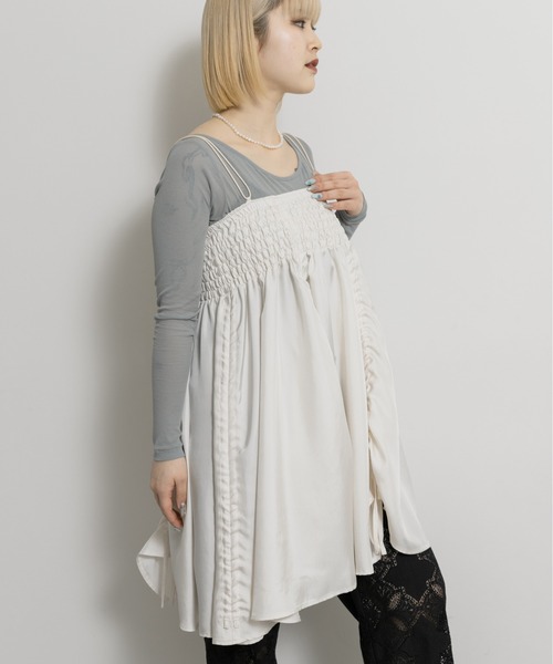 THE GOODLAND MARKET(ザグッドランドマーケット)の「cwtch FLOWER MINI DRESS(ワンピース・レディース・オレンジ/ホワイト・FREE)」の9枚目の写真
