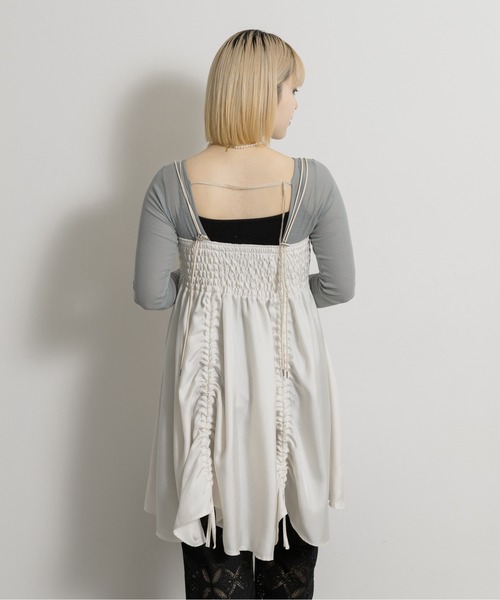 THE GOODLAND MARKET(ザグッドランドマーケット)の「cwtch FLOWER MINI DRESS(ワンピース・レディース・オレンジ/ホワイト・FREE)」の10枚目の写真