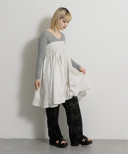 THE GOODLAND MARKET(ザグッドランドマーケット)の「cwtch FLOWER MINI DRESS(ワンピース・レディース・オレンジ/ホワイト・FREE)」の12枚目の写真