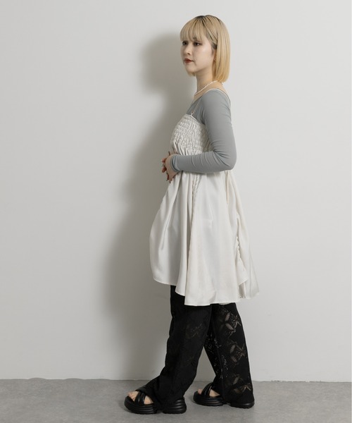 THE GOODLAND MARKET(ザグッドランドマーケット)の「cwtch FLOWER MINI DRESS(ワンピース・レディース・オレンジ/ホワイト・FREE)」の13枚目の写真