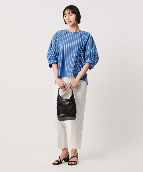 UNITED ARROWS（ユナイテッドアローズ）の「クリーン ストライプ マリン ブラウス ‐ウォッシャブル‐（シャツ/ブラウス・レディース・その他7/その他1・36/38）」の4枚目の写真