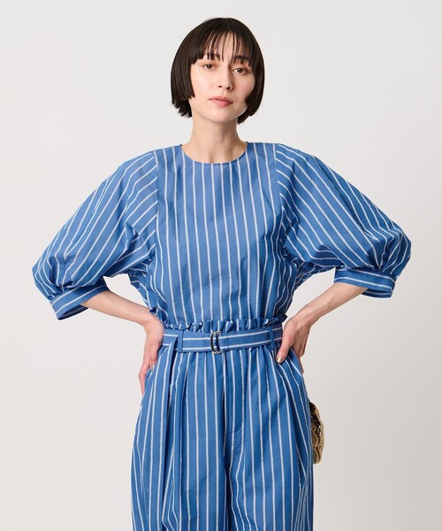 UNITED ARROWS（ユナイテッドアローズ）の「クリーン ストライプ マリン ブラウス ‐ウォッシャブル‐（シャツ/ブラウス・レディース・その他7/その他1・36/38）」の6枚目の写真