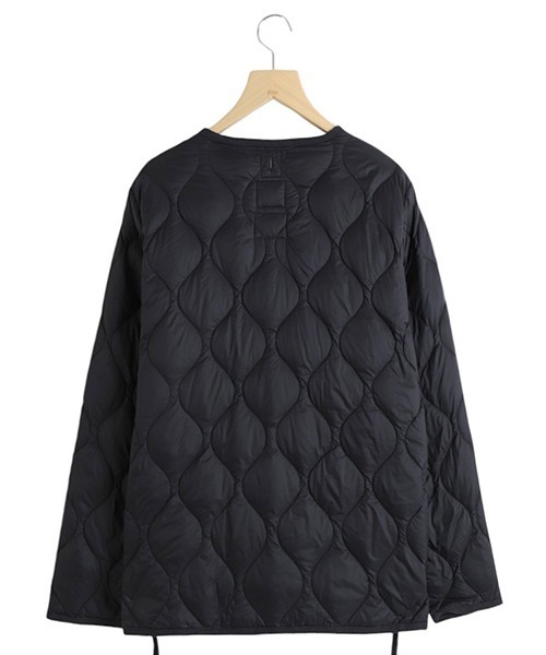 TAION（タイオン）の「TAION / タイオン：MILITARY V NECK W-ZIP DOWN JKT(SOFT SHELL)：TAION-101ALSZML-1[AST]（ダウンジャケット/コート・メンズ・ブラック・M/L）」の2枚目の写真