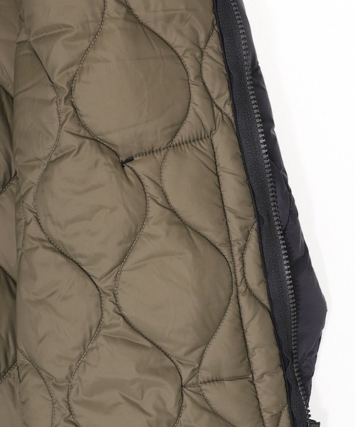 TAION（タイオン）の「TAION / タイオン：MILITARY V NECK W-ZIP DOWN JKT(SOFT SHELL)：TAION-101ALSZML-1[AST]（ダウンジャケット/コート・メンズ・ブラック・M/L）」の4枚目の写真