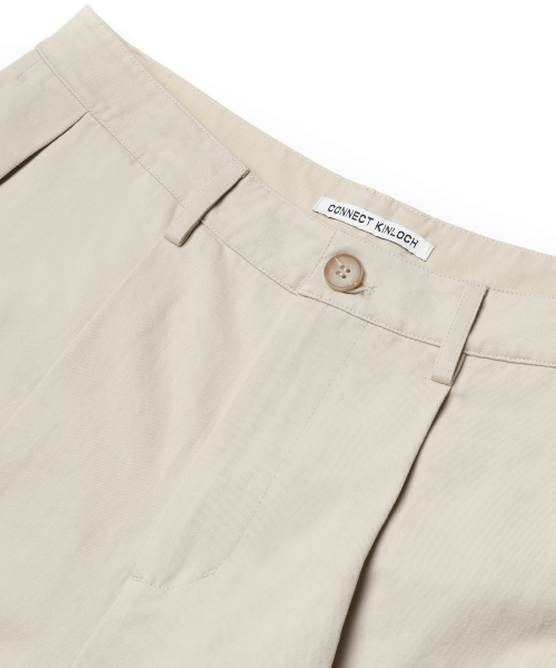 CONNECT KINLOCH（コネクトキンロック）の「ボリュームプリーツバミューダパンツ[ベージュ]（その他パンツ・メンズ・Beige・SMALL/MEDIUM/LARGE）」の9枚目の写真