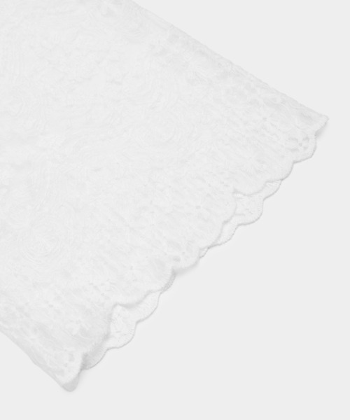 LAD MUSICIAN（ラッドミュージシャン）の「TULLE EMBROIDERY LACE SHORT SLEEVE SHIRT（シャツ/ブラウス・メンズ・ブラック/ホワイト・46/44/42）」の16枚目の写真