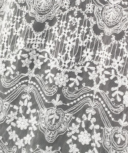 LAD MUSICIAN（ラッドミュージシャン）の「TULLE EMBROIDERY LACE SHORT SLEEVE SHIRT（シャツ/ブラウス・メンズ・ブラック/ホワイト・46/44/42）」の19枚目の写真