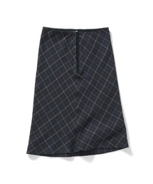 Spray-Painted Check Knit Skirt（スカート）｜PERVERZE（パーバーズ