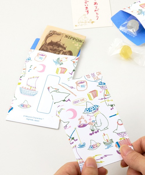 MOOMIN(ムーミン)の「MOOMIN ムーミン ポチ袋 ミニ 封筒(ステーショナリー・レディース・ブルー/レッド/ピンク・FREE)」の1枚目の写真