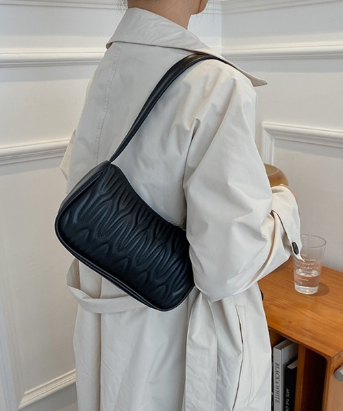 Miniministore(ミニミニストア)の「ハンドバッグ PUレザー キルティング風(ハンドバッグ・レディース・ホワイト/ブラウン/ブラック・FREE)」の5枚目の写真