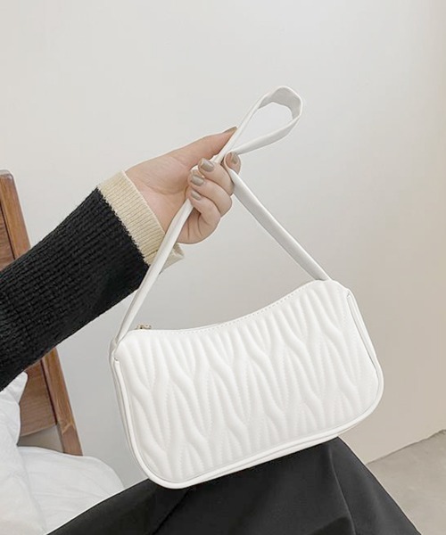 Miniministore(ミニミニストア)の「ハンドバッグ PUレザー キルティング風(ハンドバッグ・レディース・ホワイト/ブラウン/ブラック・FREE)」の8枚目の写真