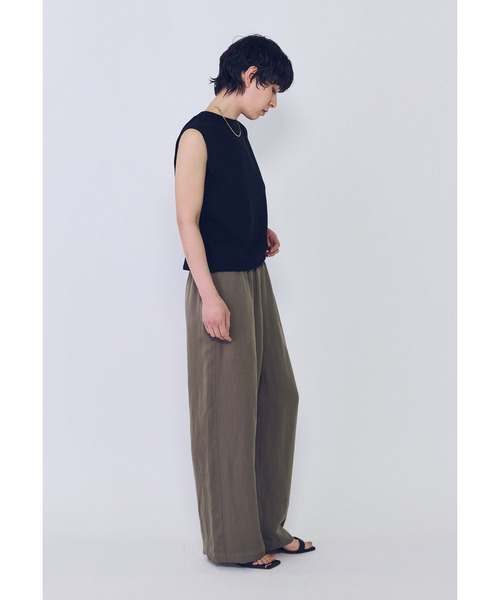 1er Arrondissement(プルミエアロンディスモン)の「ボクシーニットタンクトップ(ニット/セーター・レディース・ライトグレー/ブラック系その他3/オフホワイト・FREE)」の6枚目の写真