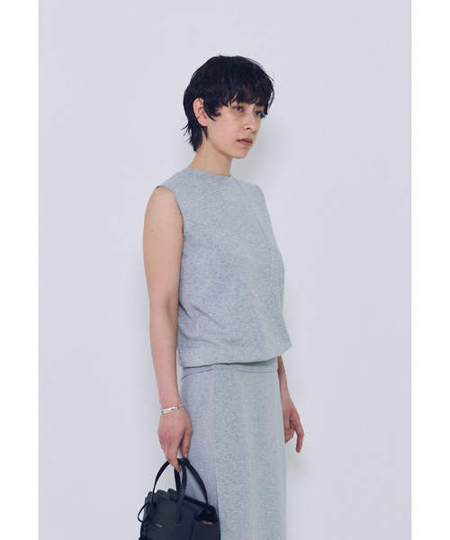 1er Arrondissement(プルミエアロンディスモン)の「ボクシーニットタンクトップ(ニット/セーター・レディース・ライトグレー/ブラック系その他3/オフホワイト・FREE)」の14枚目の写真