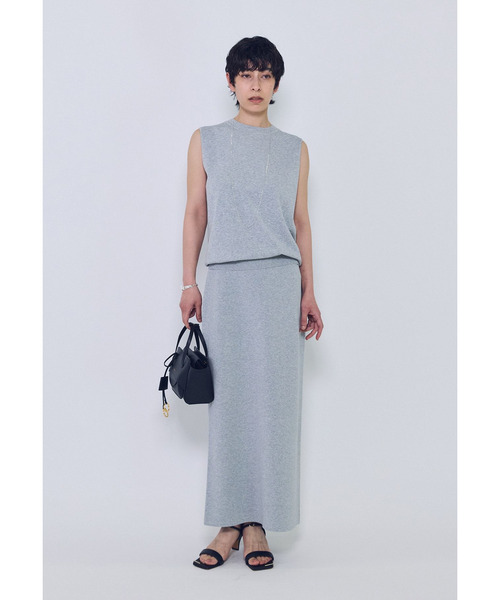 1er Arrondissement(プルミエアロンディスモン)の「ボクシーニットタンクトップ(ニット/セーター・レディース・ライトグレー/ブラック系その他3/オフホワイト・FREE)」の15枚目の写真