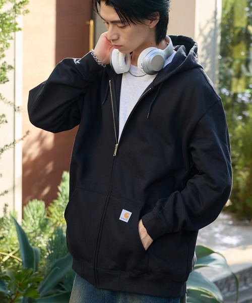 Carhartt ジップアップパーカー ブラック セール/ブランド古着】ジップアップパーカー（パーカー）｜Carhartt