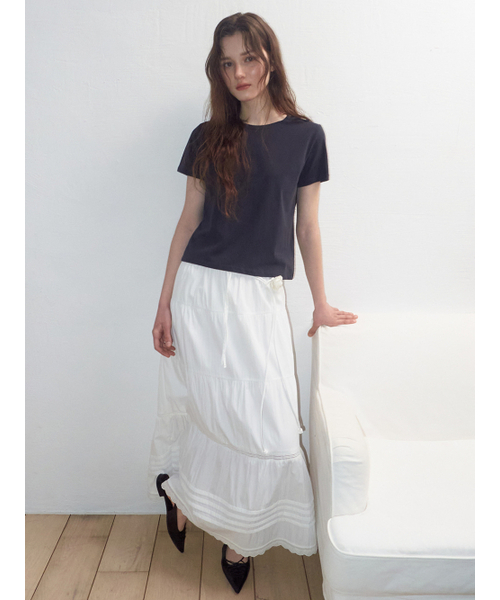 ETMON(エトモン)の「Round Neck T-Shirt, Navy(Tシャツ/カットソー・レディース・その他・F)」の1枚目の写真