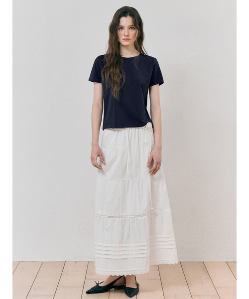 ETMON(エトモン)の「Round Neck T-Shirt, Navy(Tシャツ/カットソー・レディース・その他・F)」の5枚目の写真