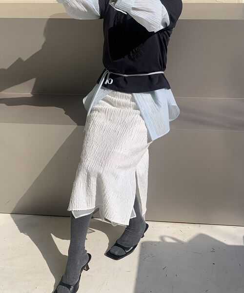 ETMON(エトモン)の「Round Neck T-Shirt, Navy(Tシャツ/カットソー・レディース・その他・F)」の7枚目の写真