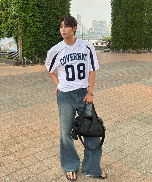 COVERNAT（カバーナット）の「ブロックコアメッシュTシャツホワイト（Tシャツ/カットソー・レディース・その他・SMALL/MEDIUM/LARGE/X-LARGE/XX-LARGE）」の5枚目の写真
