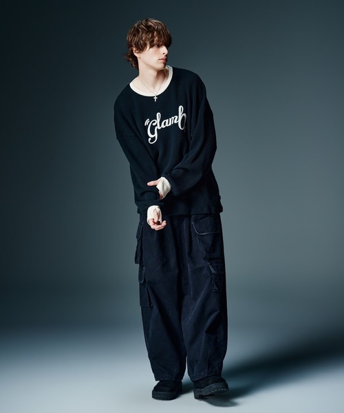 glamb(グラム)の「All Purpose Waffle Cutsew / オールパーポーズワッフルカットソー(Tシャツ/カットソー・メンズ・ブラウン/ブラック/ブルー・S/M/L)」の10枚目の写真