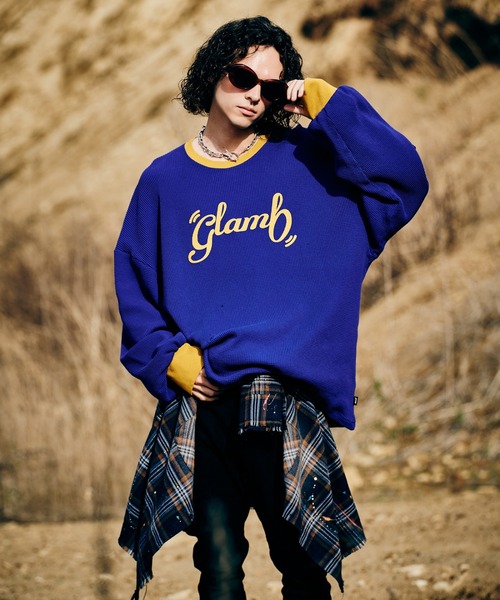 glamb(グラム)の「All Purpose Waffle Cutsew / オールパーポーズワッフルカットソー(Tシャツ/カットソー・メンズ・ブラウン/ブラック/ブルー・S/M/L)」の15枚目の写真