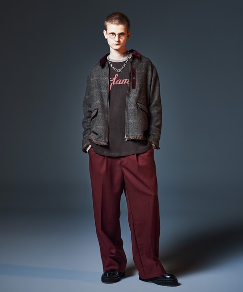 glamb(グラム)の「All Purpose Waffle Cutsew / オールパーポーズワッフルカットソー(Tシャツ/カットソー・メンズ・ブラウン/ブラック/ブルー・S/M/L)」の20枚目の写真