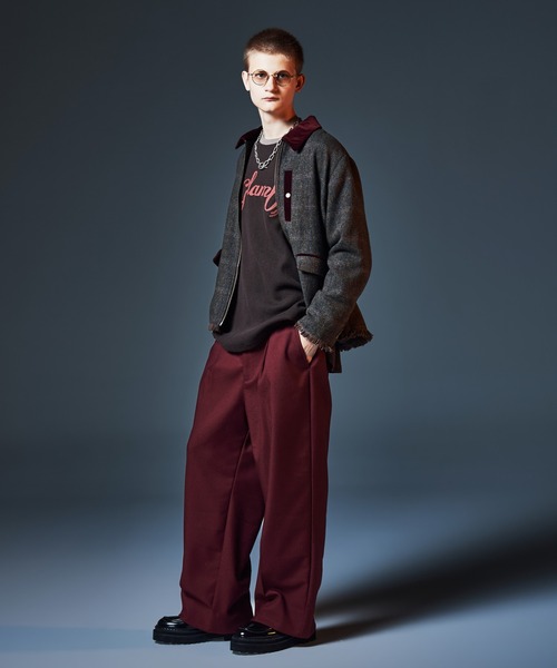 glamb(グラム)の「All Purpose Waffle Cutsew / オールパーポーズワッフルカットソー(Tシャツ/カットソー・メンズ・ブラウン/ブラック/ブルー・S/M/L)」の21枚目の写真