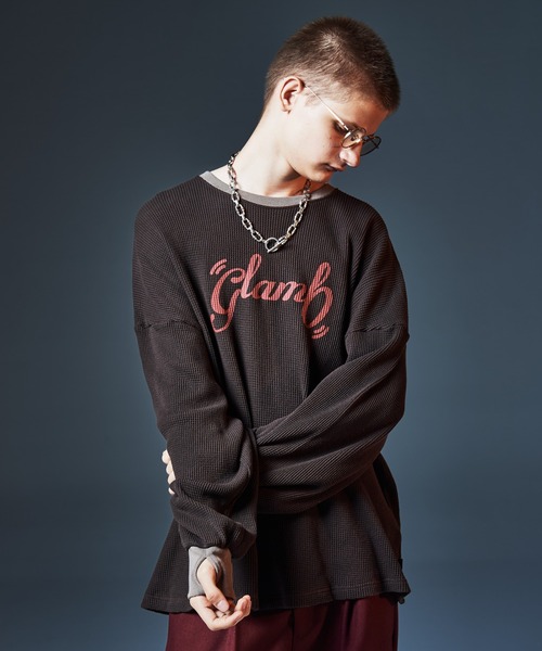 glamb(グラム)の「All Purpose Waffle Cutsew / オールパーポーズワッフルカットソー(Tシャツ/カットソー・メンズ・ブラウン/ブラック/ブルー・S/M/L)」の19枚目の写真
