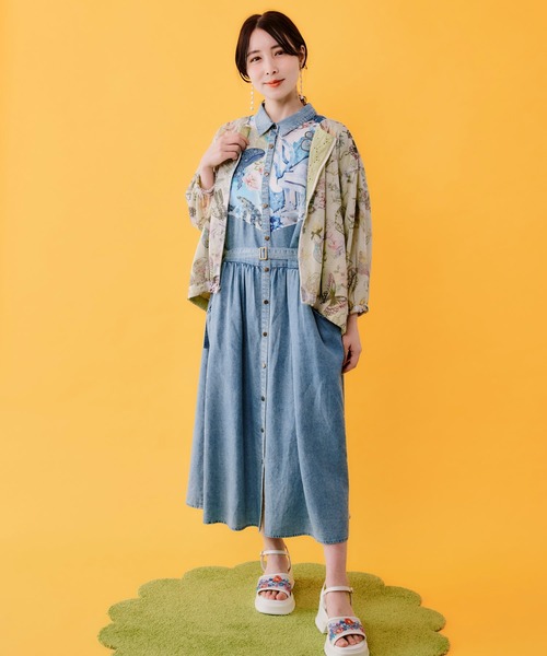 iS ScoLar(イズスカラー)の「562225:星座柄チュール×コットンレース リバーシブルブルゾン(ブルゾン・レディース・ブラック/アイボリー・M)」の15枚目の写真