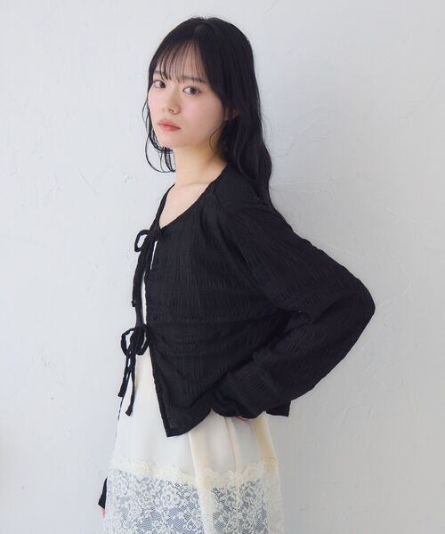 RETRO GIRL(レトロガール)の「裾レースチュニックキャミOP(ワンピース・レディース・ホワイト系その他/オフホワイト/ブラック・FREE)」の14枚目の写真