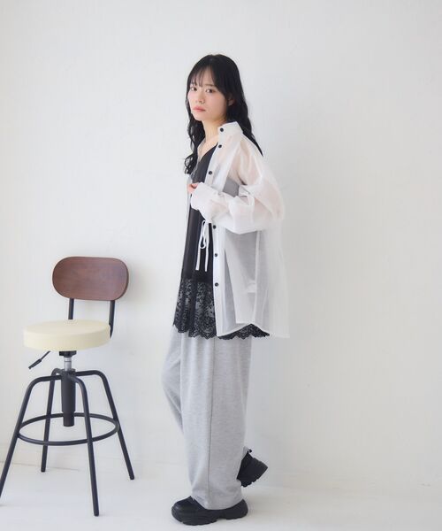 RETRO GIRL(レトロガール)の「裾レースチュニックキャミOP(ワンピース・レディース・ホワイト系その他/オフホワイト/ブラック・FREE)」の21枚目の写真