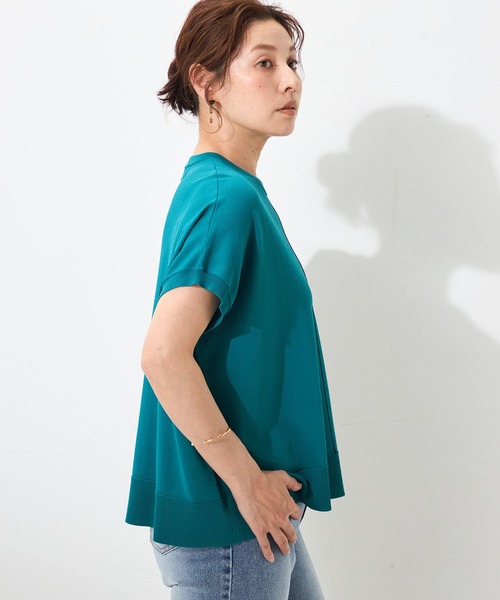 GALLORIA(ギャローリア)の「【遮熱・抗ピル】ボックスフレンチニット(ニット/セーター・レディース・チャコールグレー/ターコイズブルー/ベージュ/ブルー・L/S/M/LL)」の8枚目の写真