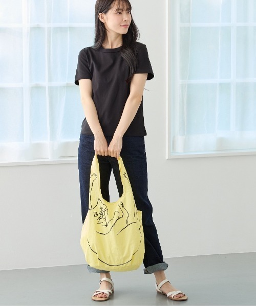ROOTOTE(ルートート)の「ROOTOTE ルートート EU.RS.ブラサガリネコ-B(クラッチバッグ・レディース・ライトグレー系/ブラウン系/ベージュ系/オリーブ系/ピンク系・FREE)」の9枚目の写真
