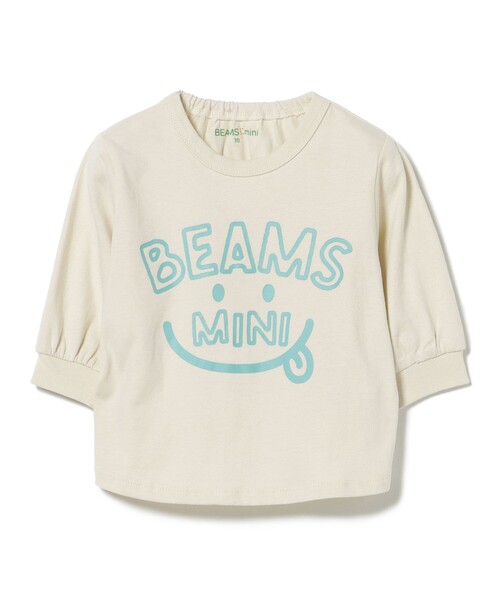 BEAMS mini（ビームスミニ）の「【WEB限定】ベビー スマイル ロングTシャツ 2026FW（70～80cm）子供服 乳児  トップス カットソー  プレゼント（Tシャツ/カットソー・キッズ・ホワイト系その他5/ピンク・80/70）」の12枚目の写真
