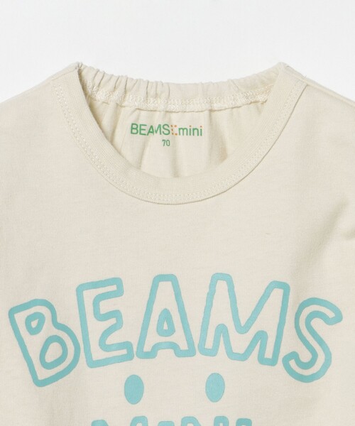 BEAMS mini（ビームスミニ）の「【WEB限定】ベビー スマイル ロングTシャツ 2026FW（70～80cm）子供服 乳児  トップス カットソー  プレゼント（Tシャツ/カットソー・キッズ・ホワイト系その他5/ピンク・80/70）」の11枚目の写真