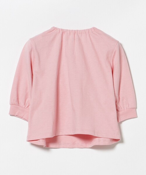 BEAMS mini（ビームスミニ）の「【WEB限定】ベビー スマイル ロングTシャツ 2026FW（70～80cm）子供服 乳児  トップス カットソー  プレゼント（Tシャツ/カットソー・キッズ・ホワイト系その他5/ピンク・80/70）」の5枚目の写真