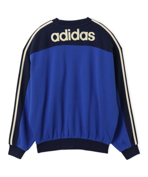 adidas(アディダス)の「adidas GARMENT WASHED GRAPHIC CREW / アディダス ガーメント ウォッシュド グラフィック クルー(スウェット・レディース・ブルー・S/L/M)」の6枚目の写真
