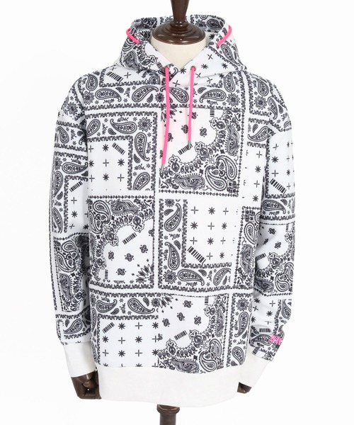 felkod(フィルコッド)の「mpa4150- Bandana Print Scuba Hoodie パーカー(F26A020)(パーカー・メンズ・ホワイト×ブラック/ブラック×ホワイト/ネイビー×ホワイト・S/M/L)」の17枚目の写真