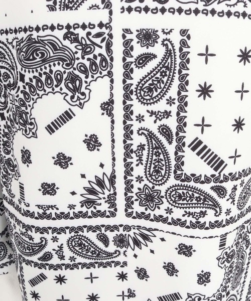 felkod(フィルコッド)の「mpa4150- Bandana Print Scuba Hoodie パーカー(F26A020)(パーカー・メンズ・ホワイト×ブラック/ブラック×ホワイト/ネイビー×ホワイト・S/M/L)」の18枚目の写真
